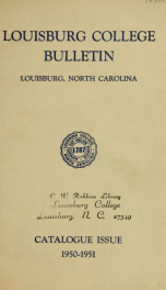 Catalogue [serial] 1950-1951_cover
