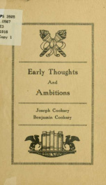 Early thoughts and ambitions_cover