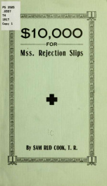 $ [Dollar sign]10,000 for mss. rejection slips_cover