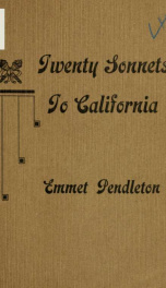 Twenty sonnets to California and other subjects_cover