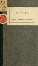 Verses, 1905-1908_cover