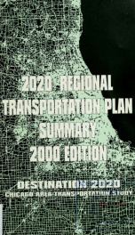 Destination 2020 : regional transportation plan : summary_cover