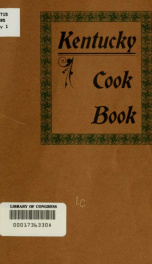 Kentucky cook book;_cover