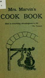 Mrs. Marvin's cook book.._cover