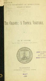 The chayote: a tropical vegetable_cover