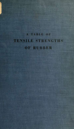 A table of tensile strengths of rubber_cover