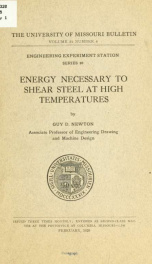 Energy necessary to shear steel at high temperatures_cover