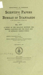 A study of the relation between the Brinell hardness and the grain size of annealed carbon steels_cover