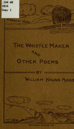 The whistle maker, and other poems_cover