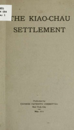 The Kiao-Chau settlement_cover