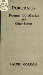 Portraits, poems to Marias, and other poems_cover
