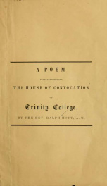 The true life. A poem, delivered before the House of convocation of Trinity college in Christ church, Hartford, August 1, 1849_cover