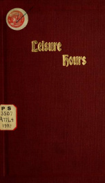 Leisure hours; a book of short poems on nature_cover