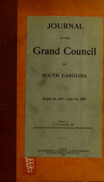 Journal of the Grand Council of South Carolina 1_cover