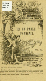 Ici on parle français; or, The major's mistake; a farce in one act_cover