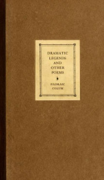 Dramatic legends and other poems_cover