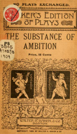 The substance of ambition, a drama in one act_cover