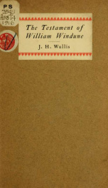 The testament of William Windune, and other poems_cover