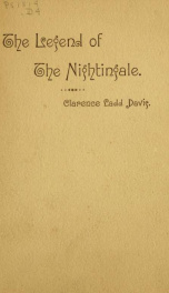 The legend of the nightingale, and other poems_cover