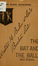 The bat and the ball; or, Negative evidence, a farce in one act_cover