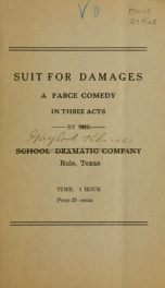 A suit for damages .._cover