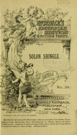 Solon shingles; or, The people's lawyer .._cover