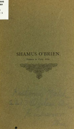 Shamus O'Brien. Drama in four acts_cover