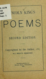 Lincoln King's poems_cover