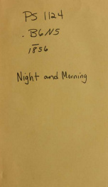 Night and morning: a play, in five acts_cover