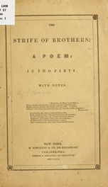 The strife of brothers: a poem: in two parts_cover