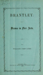 Brantley : a drama in five acts_cover