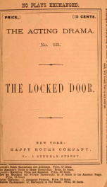 The locked door : a monologue, in one act_cover