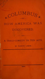 Columbus; or, How America was discovered .._cover