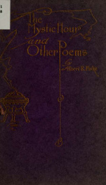 The mystic hour, and other poems "for the good of the Order,"_cover