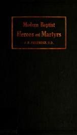 Modern Baptist heroes and martyrs_cover