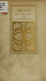 Phidias, and other poems_cover