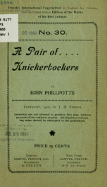A pair of knickerbockers_cover