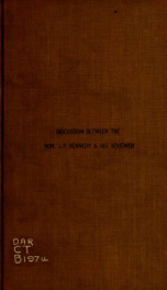 Remarks of the United States Catholic Magazine on the discussion between the Hon. J.P. Kennedy and his reviewer_cover