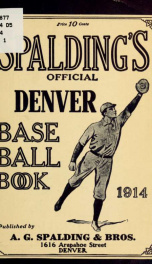 Spalding's official Denver base ball book_cover