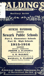 Official handbook of Newark public school athletic association_cover