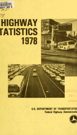 Highway statistics 1978_cover