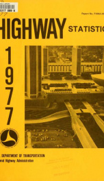 Highway statistics 1977_cover