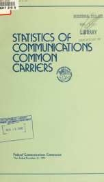 Statistics of communications common carriers [microform] 1975_cover