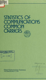 Statistics of communications common carriers [microform] 1974_cover