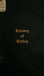 The history of Nutley, Essex County, New Jersey_cover