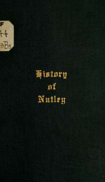 The history of Nutley, Essex County, New Jersey_cover