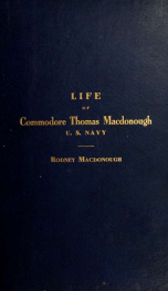 Life of Commodore Thomas Macdonough, U. S. Navy_cover