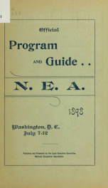 Official program and guide of the National educational association. 37th annual meeting held at Washington, D.C., July 7-12, 1898_cover