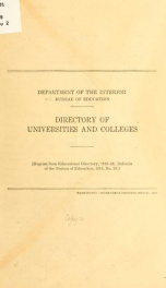 Directory of universities and colleges_cover
