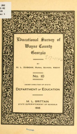 Educational survey of Wayne County, Georgia_cover